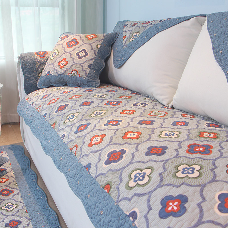 四季通用美式全棉沙发垫布艺防滑皮沙发套罩巾简约现代沙发坐垫子,居家布艺,沙发垫,淘宝优惠券,粉丝福利购,淘宝优惠卷