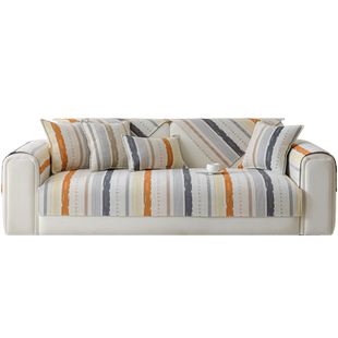 雪尼尔沙发垫新款皮沙发座垫套罩四季通用坐垫子防滑盖布夏季定制