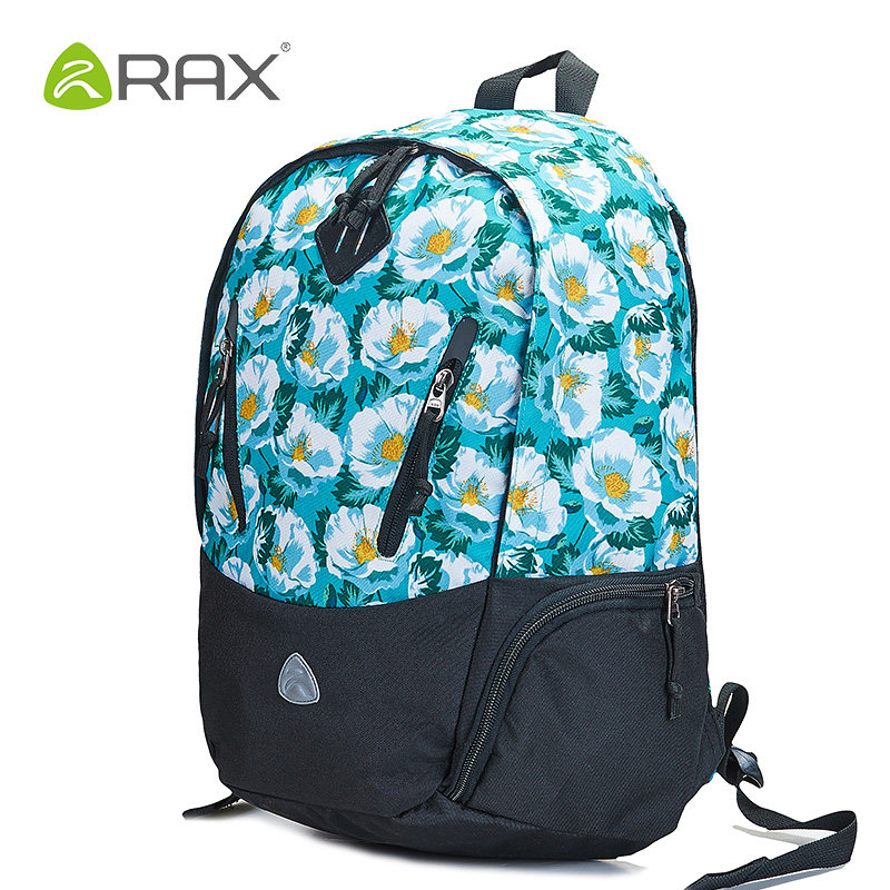 RAX印花双肩包 女正品登山包男情侣款户外旅行包休闲运动包