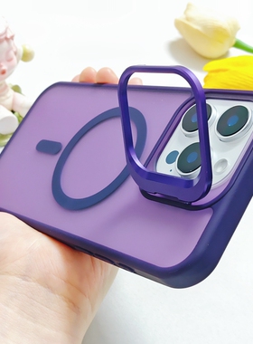 磨砂肤感适用苹果15promax手机壳新款iphone14pro磁吸壳16proi无线充电pro全包防摔13保护套12简约11男女款