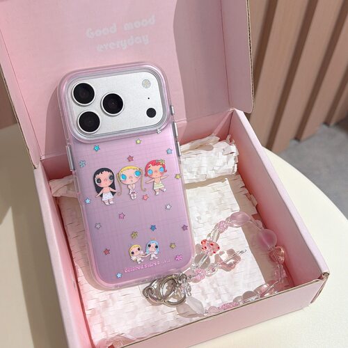 INS韩风可爱卡通小玉适用于iphone18promax苹果13手机壳15新款16pro气囊17pm圆边双层硬底14防摔软边少女心