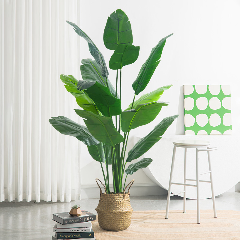 仿真綠植天堂鳥植物盆栽室內