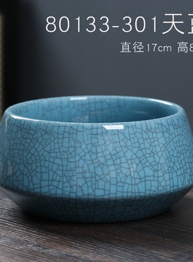 新品哥窑开片冰裂文竹多肉陶瓷花盆桌面盆栽创意水仙盆无孔有孔