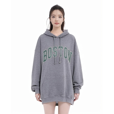 BM欧阳娜娜同款套头连帽卫衣女