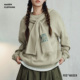 马登复古内搭连帽卫衣宽松日系披肩休闲上衣披肩叠穿外套秋季 女