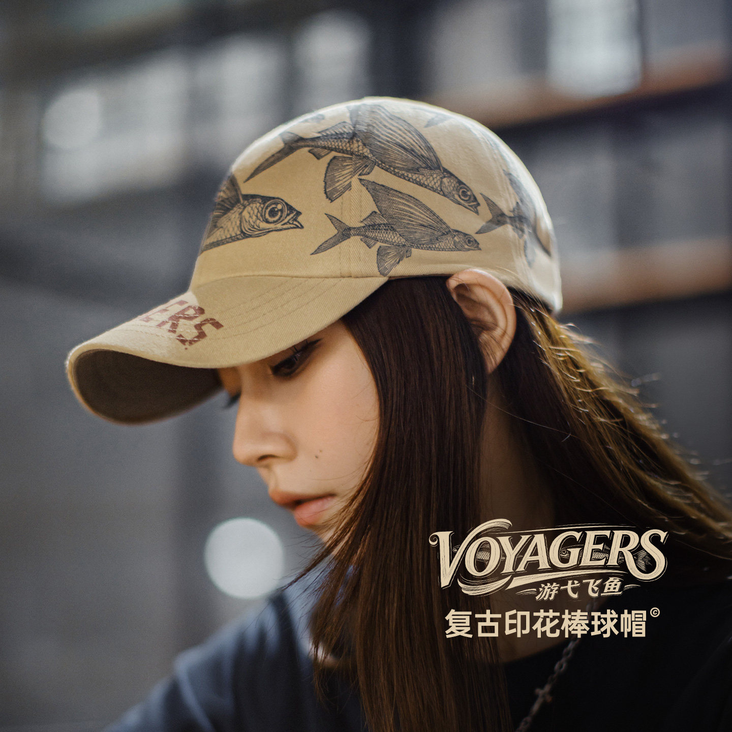 马登复古硬顶棒球帽显脸小大帽檐深顶纯棉遮太阳防晒鸭舌帽子女秋