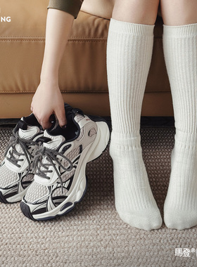 马登复古灰色曼哈顿网面增高厚底透气老爹鞋子软底运动休闲鞋女士