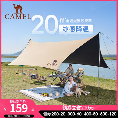 精致户外骆驼休闲露营