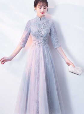9A中式晚礼服女2026夏季新款宴会