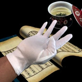 白色腈涤纶手套工作业礼仪尼龙劳防护保检阅兵手套耐磨薄男女户外