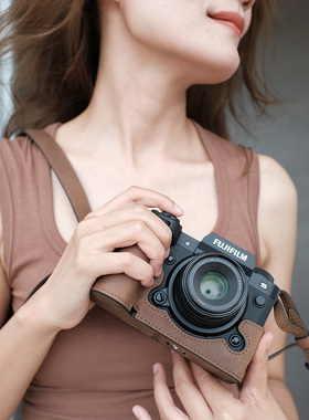 JX富士XH2S保护套XS20XE5皮套XH2相机包相机壳真皮配件复古相机套