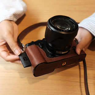 JX富士XPRO3相机包GFX100S保护套GFX50SII真皮套配件微单底座