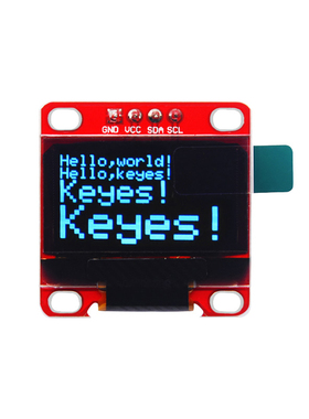 0.96寸OLED屏幕液晶屏显示屏IIC通信模块SSD1306蓝屏 适用arduino