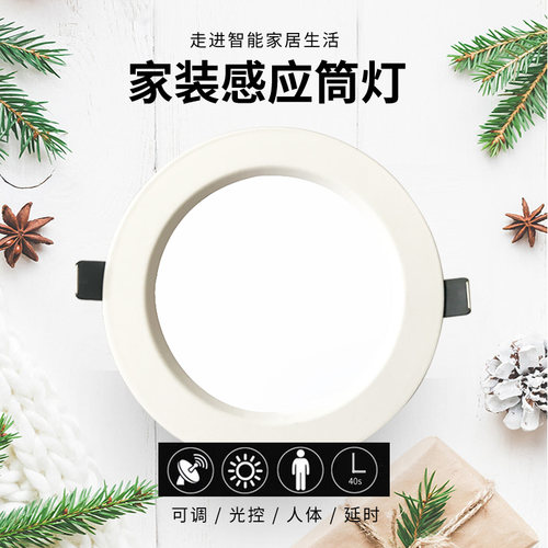 感应LED入户走廊过道桶灯