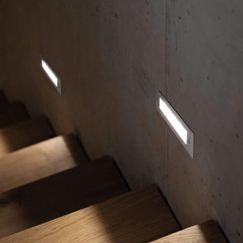 户外防水led地脚灯长方形嵌入式过道墙角灯楼梯踢脚踏步灯台阶灯