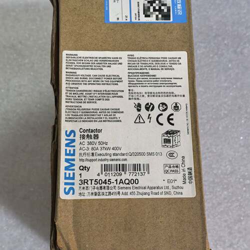 可维修西门子接触器：3RT5045-1AQ00议价