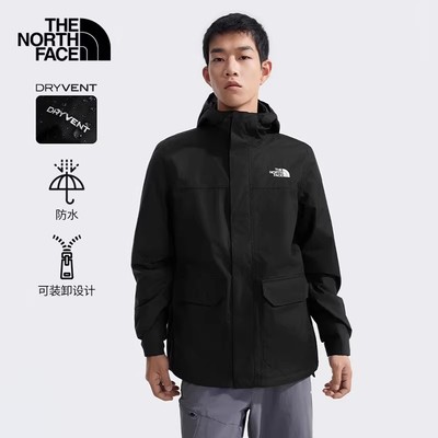 北面冲锋衣男户外防水夹克外套