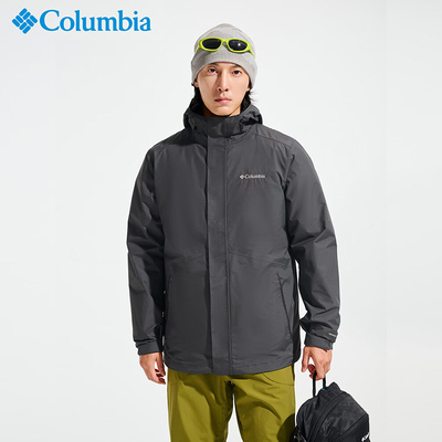哥伦比亚秋冬新款男三合一冲锋衣