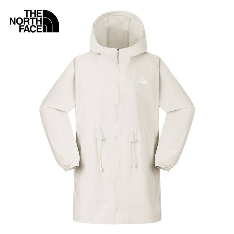TheNorthFace北面防晒衣女士春夏新款UPF50防风中长款皮肤衣8C0Z