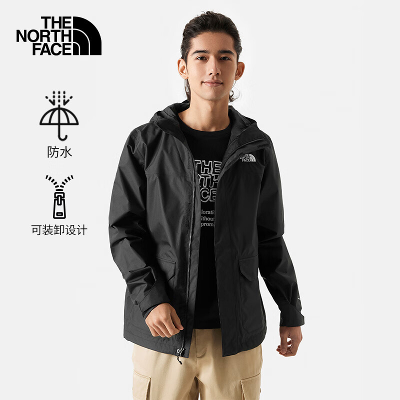 TheNorthFace北面冲锋衣男春夏新款户外运动防水透气夹克外套8AUK