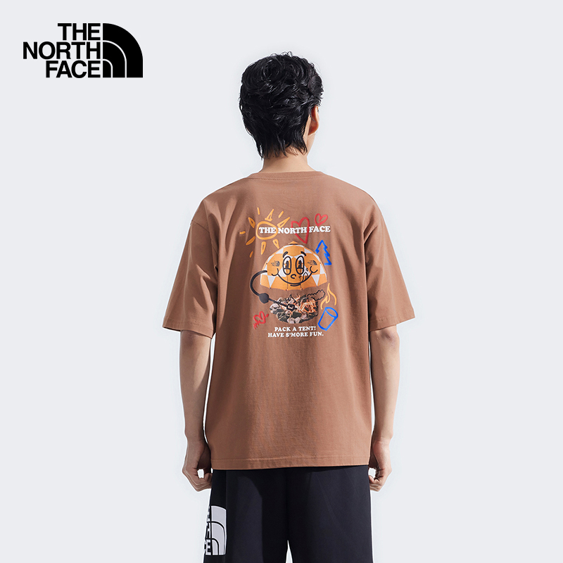 北面春夏新款男女纯棉透气短袖