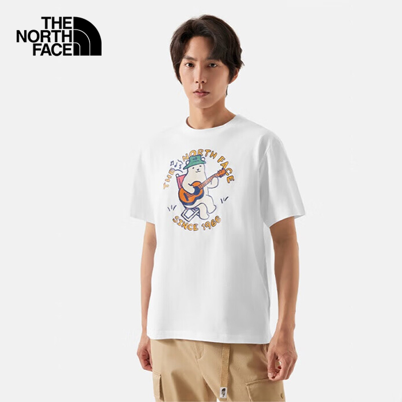 北面T恤舒适透气印花纯棉