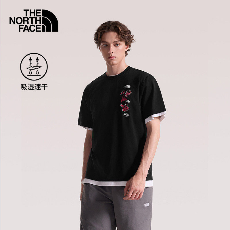 TheNorthFace北面T恤26春夏新款男女款户外舒适透气速干休闲短袖 - 实物图