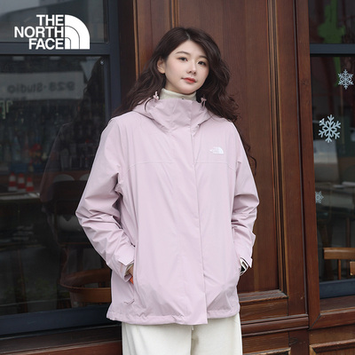 北面秋冬新款女防水冲锋衣