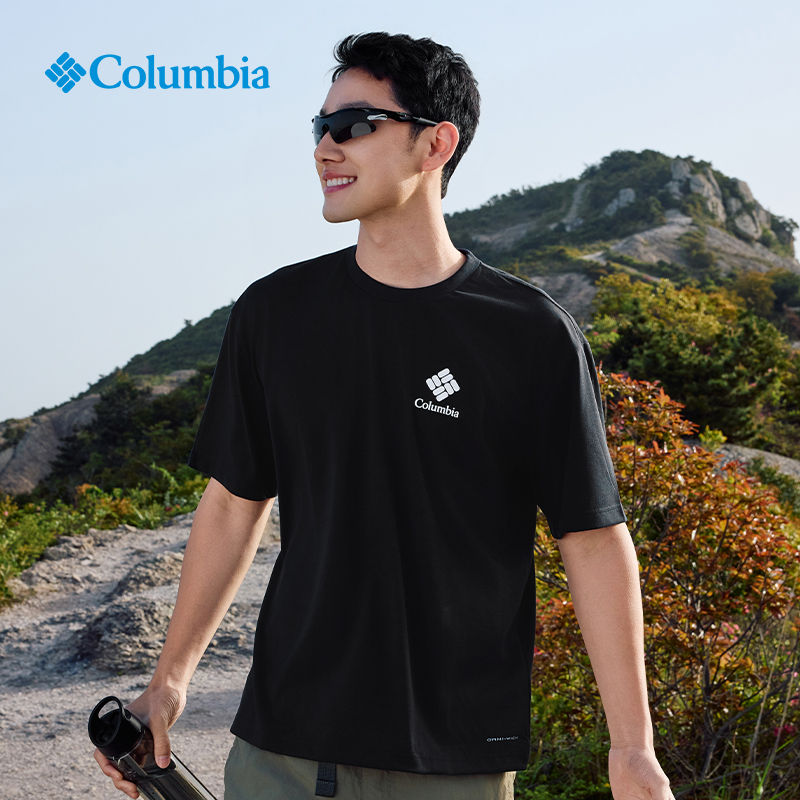 Columbia哥伦比亚T恤男春夏新款户外速干透气吸湿排汗短袖AE5759