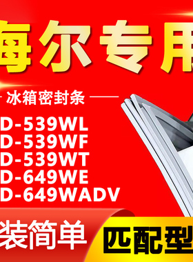 适用海尔BCD539WL 539WF 539WT 649WE 649WADV冰箱门胶条密封条圈