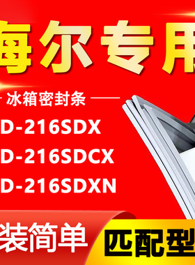适用海尔BCD-216SDX 216SDCX 216SDXN冰箱门胶条密封条磁条吸条圈