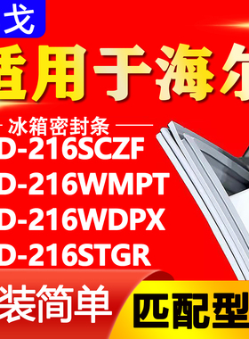 适用海尔冰箱BCD216SCZF 216WMPT 216WDPX 216STGR门密封条门胶条