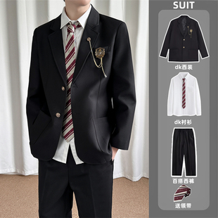 dk制服学生预备校服成人礼服一整套jk西装外套情侣装西服班服套装