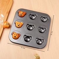 Черный [9 последовательно утолщен] милый медведь модель