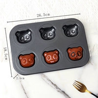 Черный [6 последовательная утолщенная] модель панды