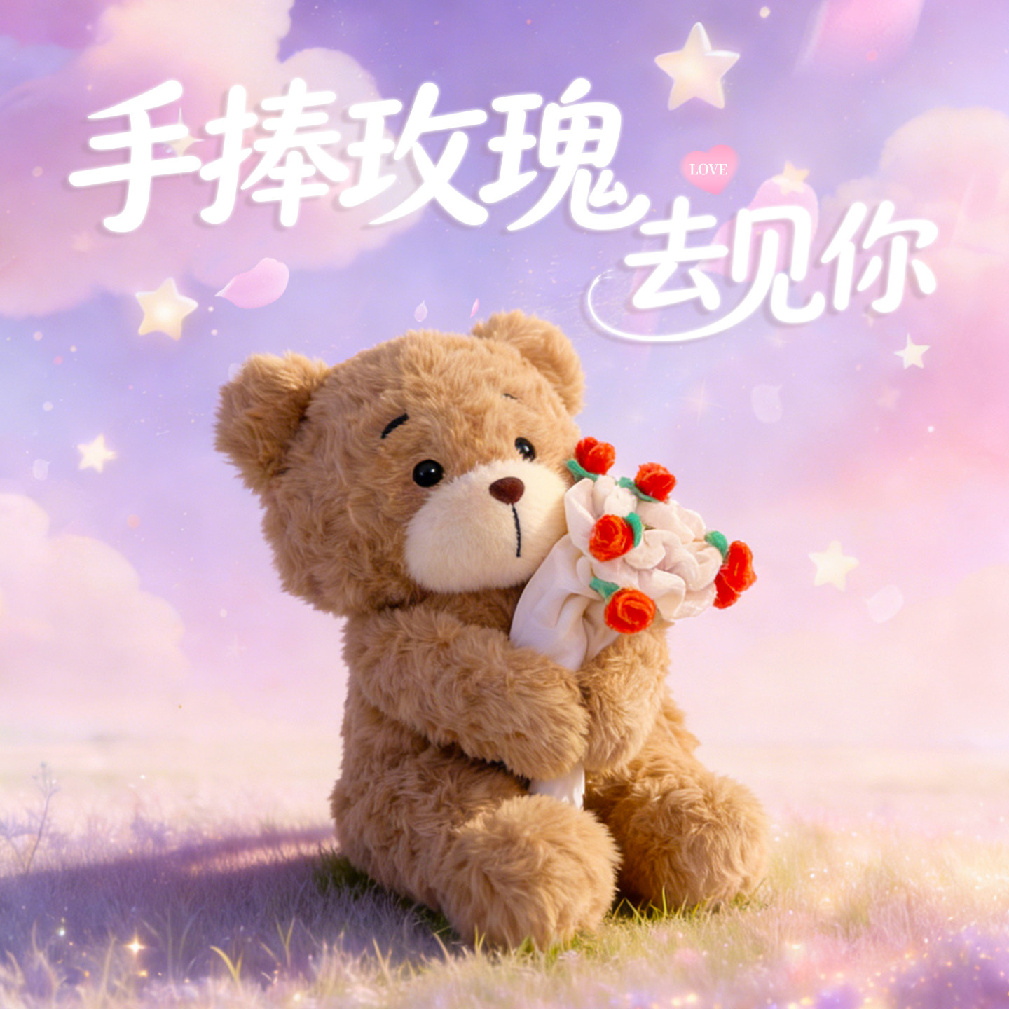 高品质玫瑰花小熊玩偶毛绒玩具告白熊公仔娃娃情人节礼物送女生