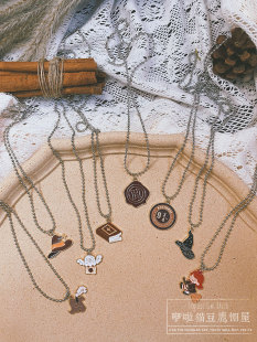 哈利波特周边项链魔法帽霍格沃兹943站台猫头鹰海德薇录取通知书