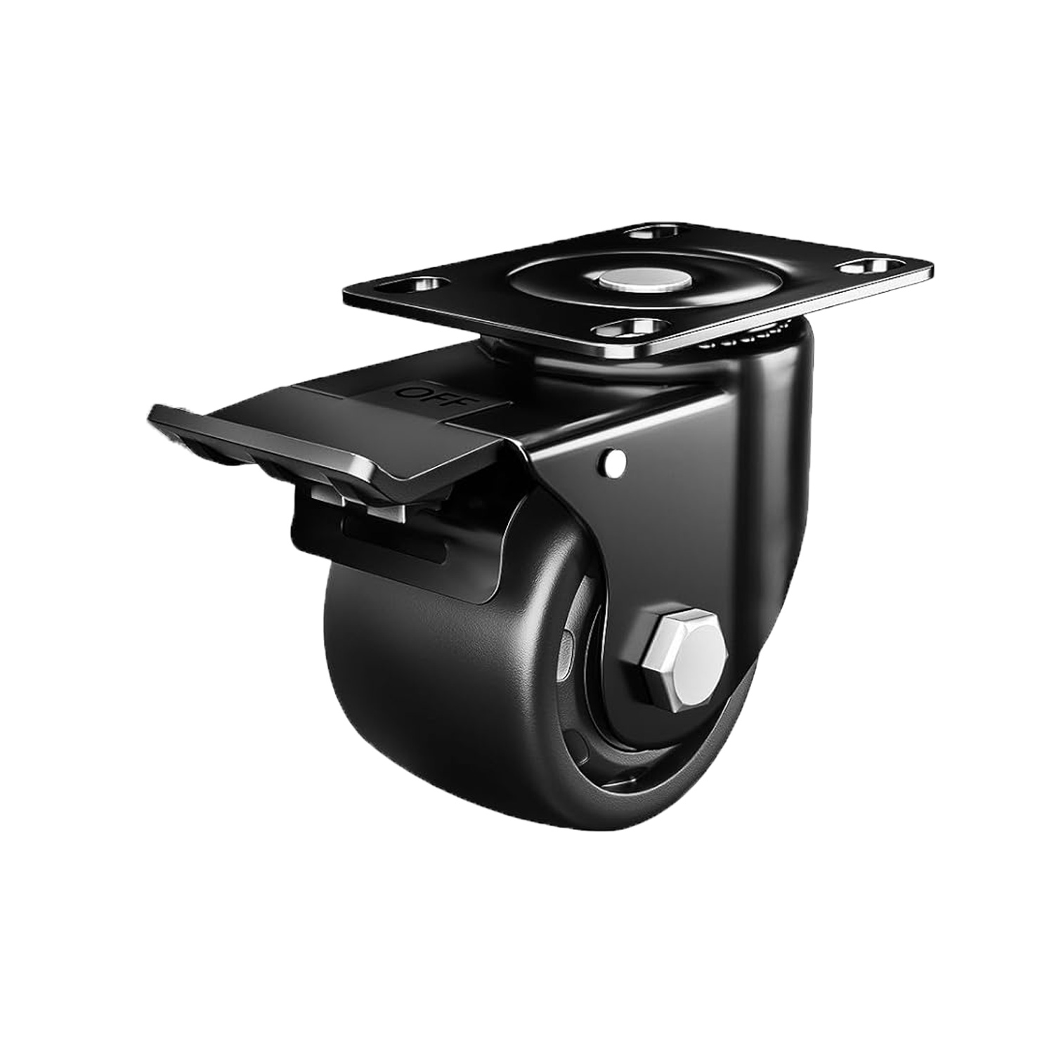 定向轮万向轮全刹轮套装平板安装