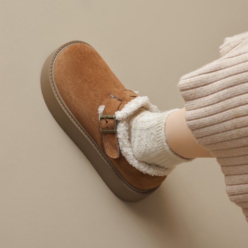 冬季加绒厚底保暖雪地靴