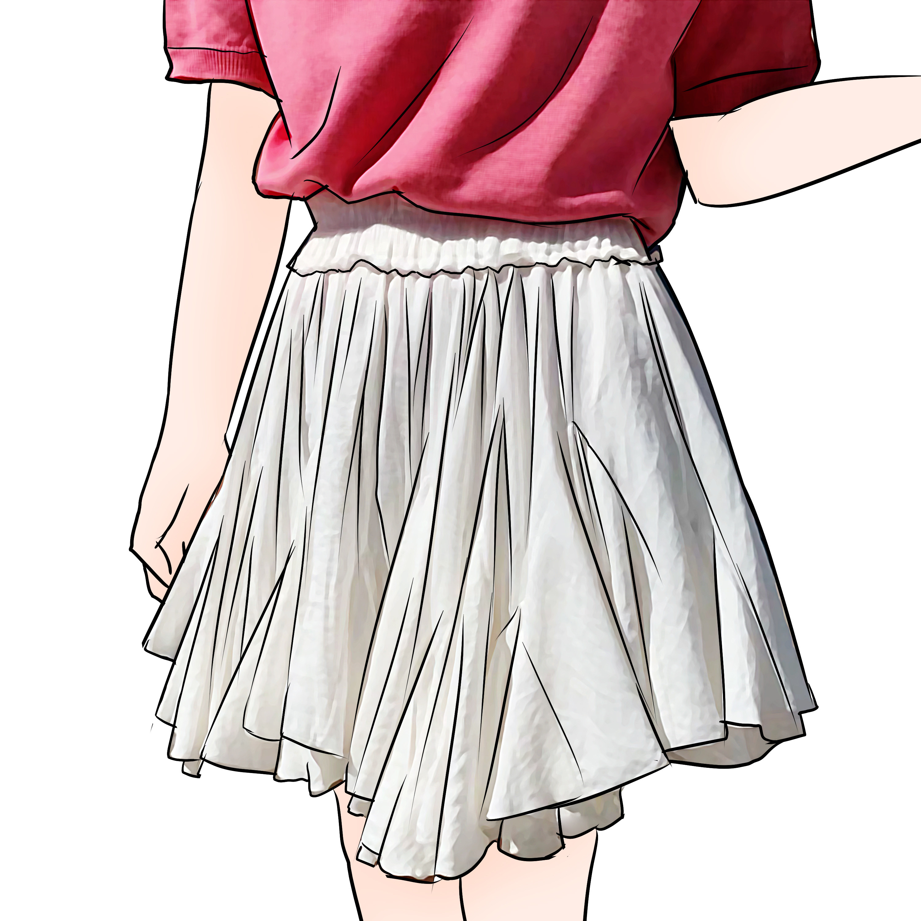 夫人钱 雪梨定制  韩版高腰半身裙女春a字百褶裙气质淑女显瘦裙裤在类目 女装/女士精品, 半身裙中 - 来自Buy2taobao.com提供专业的淘宝代购服务