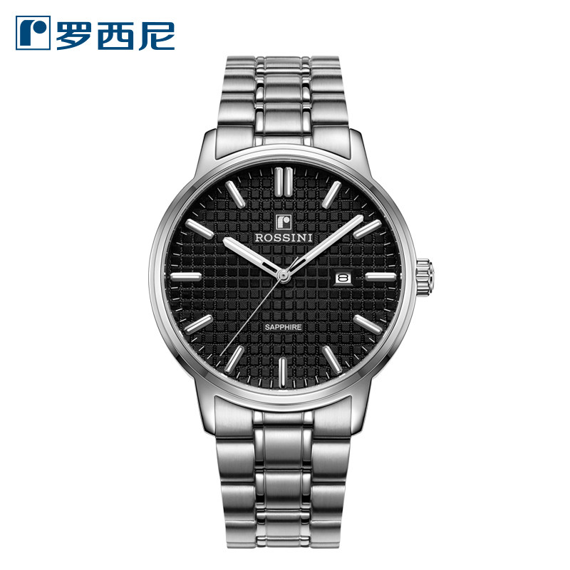【新品】罗西尼专柜同款石英表对表日历情侣对表男表女表50097