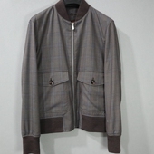 夹克 one系列 蓝豹 100%绵羊毛 春秋商务拉链款 男士 54码