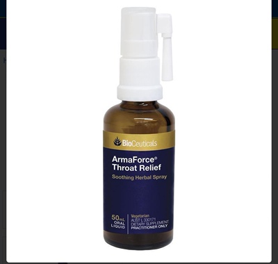 澳洲直邮Bioceuticals ArmaForce咽喉喷雾50ml