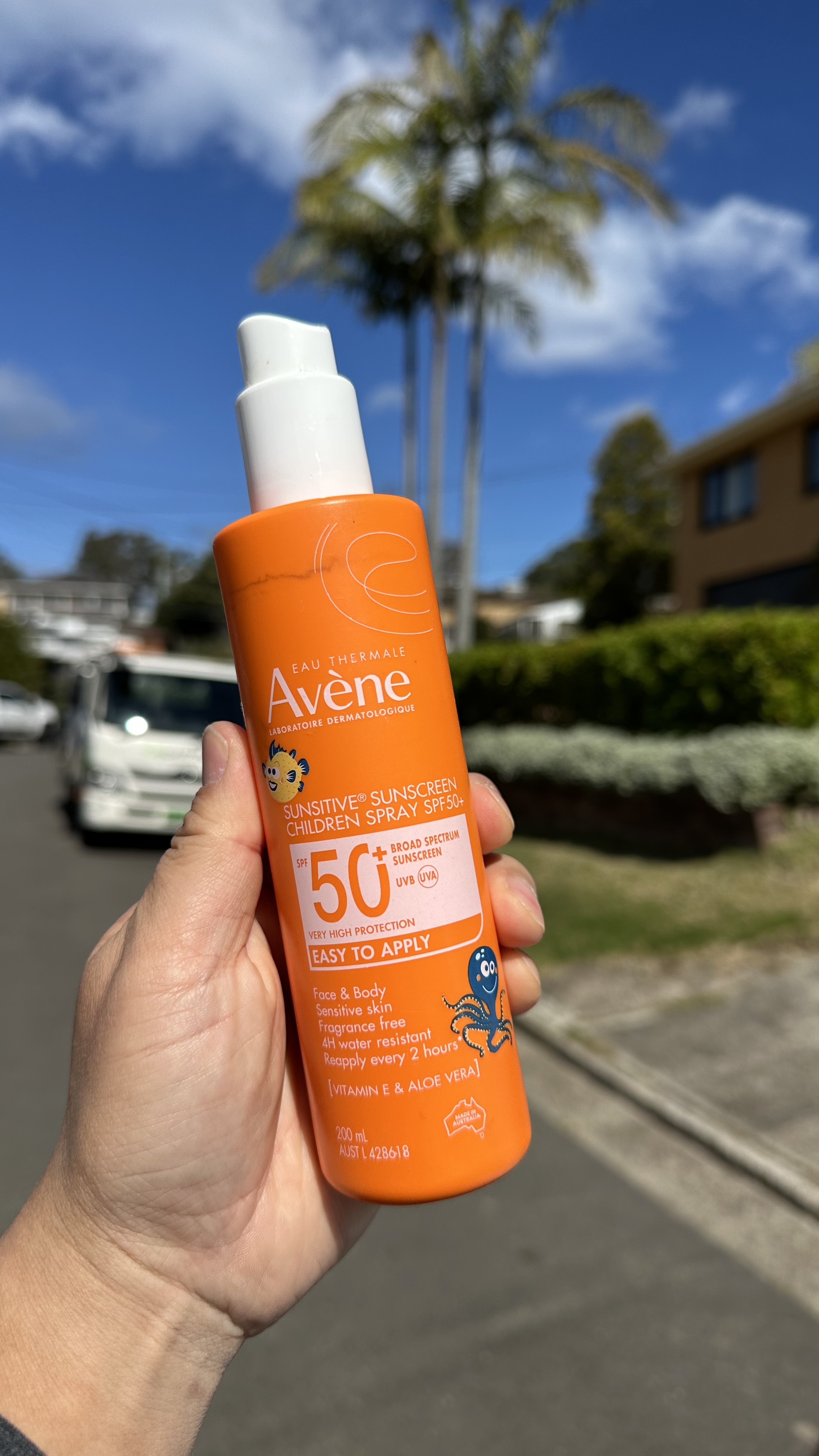 澳洲Avene雅漾儿童喷雾霜水隔离高倍宝宝50+新包装