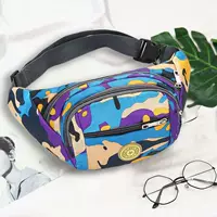 Камуфляжная сиреневая поясная сумка