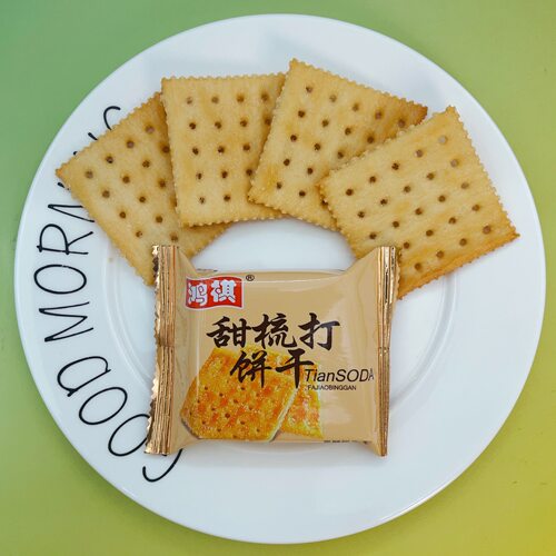 鸿祺甜梳打饼干美味甜味苏打饼干