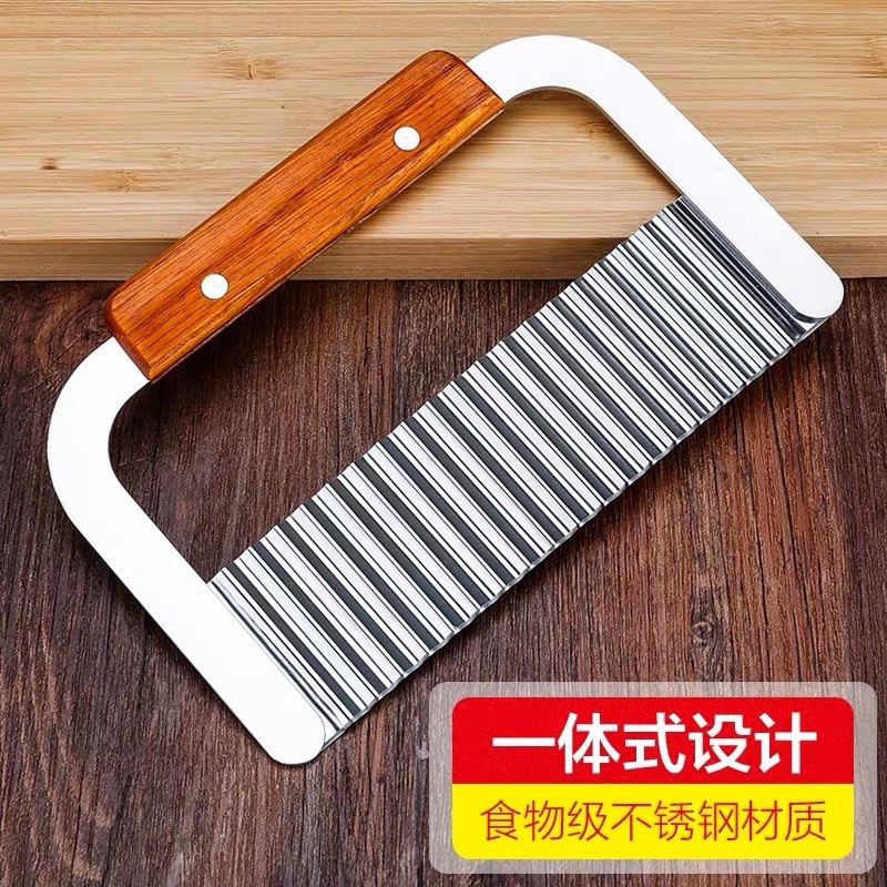 波浪刀不锈钢狼牙土豆刀切条器波浪形切薯条波纹刀土豆切花刀切刀