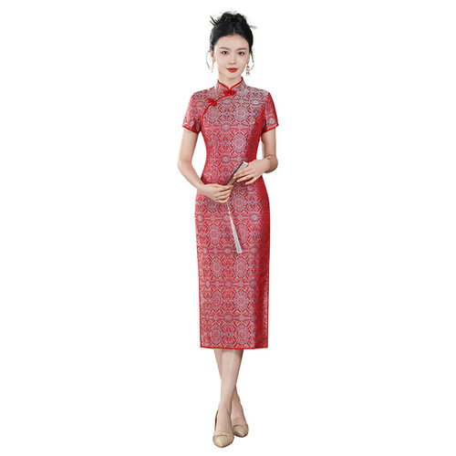 喜妈妈喜婆婆婚礼宴会旗袍礼服