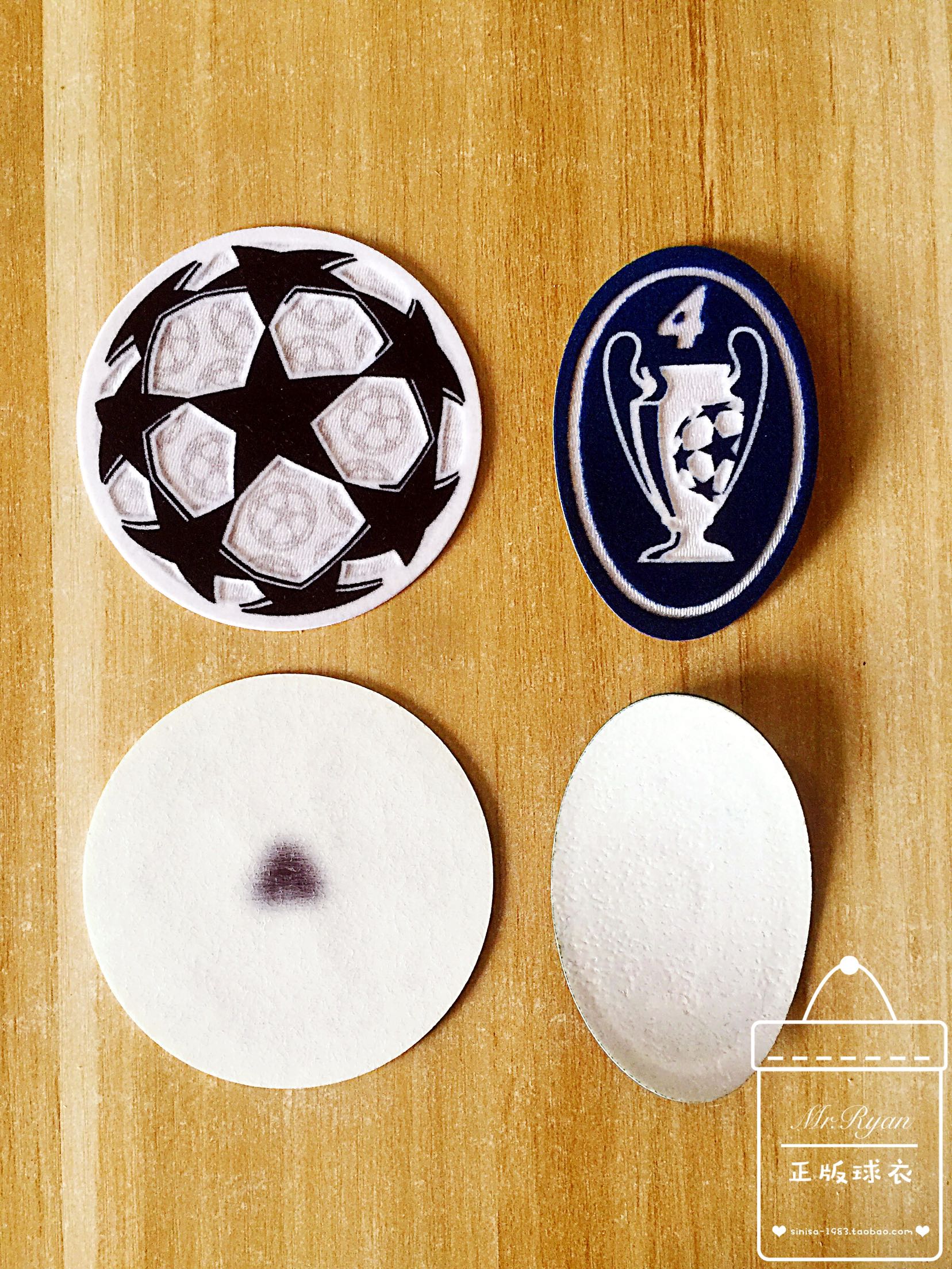 【现货】欧冠章／4次冠军臂章 适用于 拜仁慕尼黑 阿贾克斯 旧款