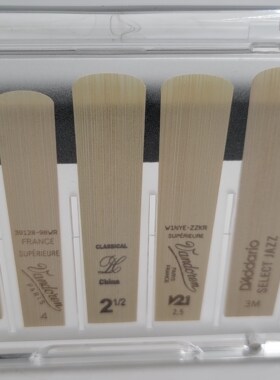 透明/黑色，磨砂萨克斯哨片盒